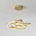 thumbnail image 1 of LED Pendant Lights Creative Adjustable Kitchen Light Fixtures with Remote for Dining Room Bedroom Corridor Lighting Gold, 1 of 43