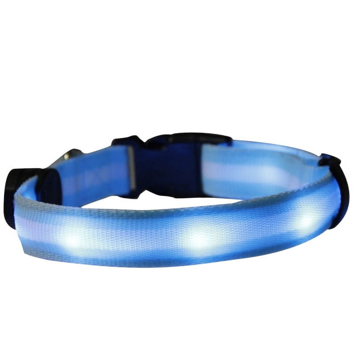 LED Pet Collar Safety Light Nylon Dog Night Flashing at with Working