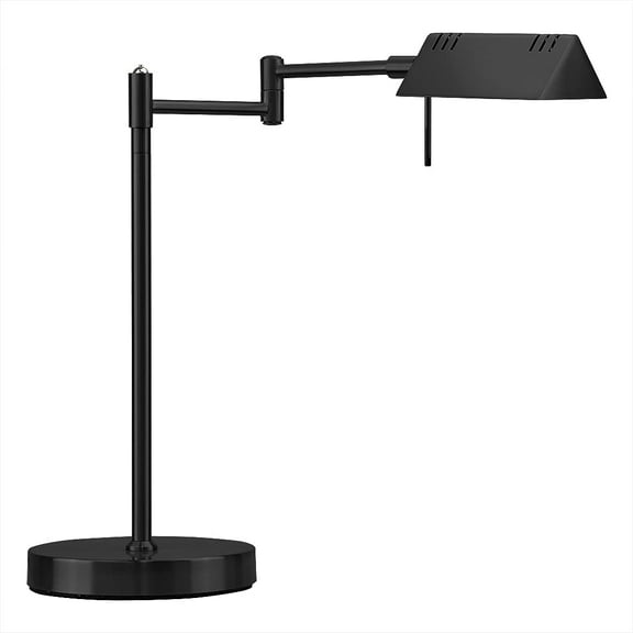 LED Pharmacy Table Lamp, Full Range Dimming, 12W LED, 360 Degree Swing Arms, Desk, Reading, Craft, Work Lamp, ETL Tested, Antique Brass
