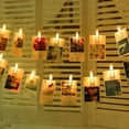 thumbnail image 1 of LED Photo String Lights-40 Photo Clips Battery Powered Fairy Twinkle Lights, String Lights Indoor,Wedding Party Christmas Home Decor Lights for Hanging Photos, Cards and Artwork ( Warm White), 1 of 9