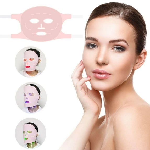 LED Photon Facial Device for Home Use - Red Blue Light Skin Beauty Instrument - and Skin Care Solution