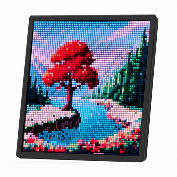 LED Pixel Display 64x64 RGB LED Matrix Panel Programmable Pixel Art Display with Bluetooth APP Control Pixel Screen,1 * Pixel Display,Black