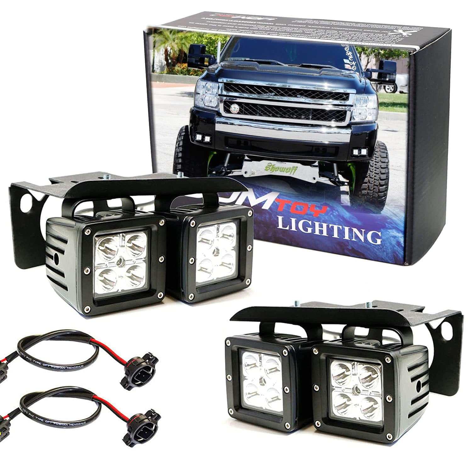 elf bar vape uk 2014-2015 Silverado 1500 Fog Light Pod Brackets main image 1