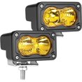 thumbnail image 1 of LED Pods Amber, 2Pcs 40W 3 Inch Driving Light Pod Yellow Off Road Bumper Lights Super Bright LED Work Light Cube Waterproof Combo Fog Light for Truck ATV UTV SUV Motorcycle Boat, 1 of 7