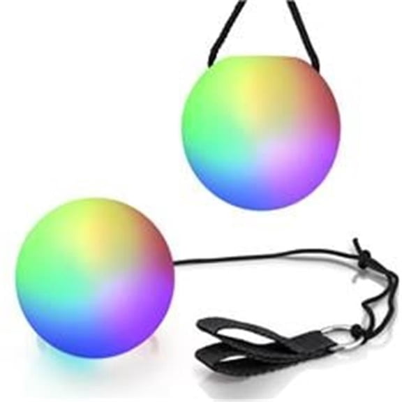 LED Poi Ball - Multicolor - 2.75 inches - Set of 1 - Versatile LED Functions