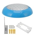 LED Pool Light IP68 Waterproof AC DC12V 35W with Remote Control for Outdoor Swimming Pools Blue