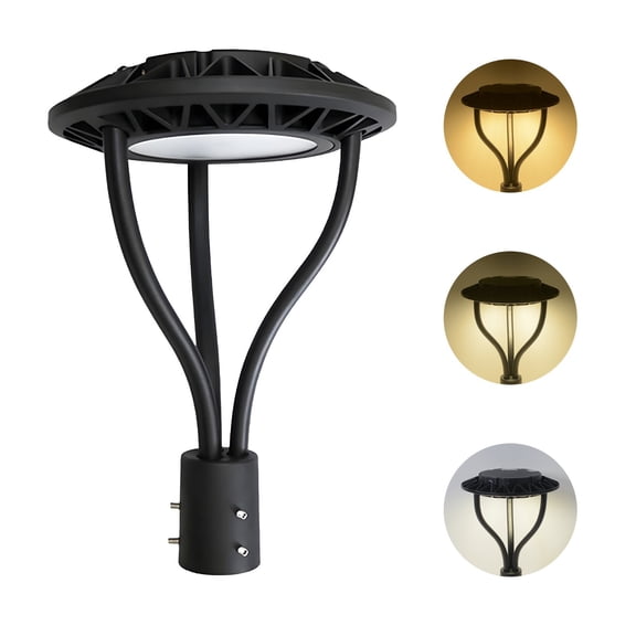 LED Post Top Light with Photocell for Garden Pathway (CCT and Watt Selectable)