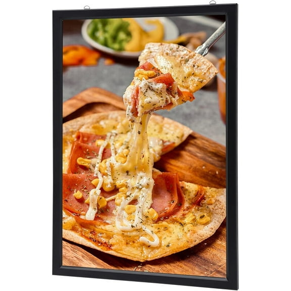 LED Poster Frame, Wall Mounted 18" x 24" Backlit Poster Frames LED Movie Poster Art Picture Frame Light Box Advertising Display