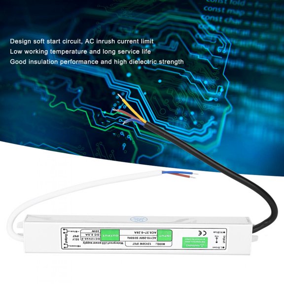 LED Power Supply Led 12V 30W LED Waterproof Switch Power Supply Outdoor Waterproof LED Driver Eletrical Parts