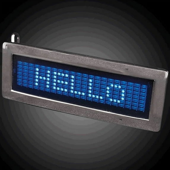 LED Programmable Scrolling Text Belt Buckle