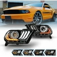 thumbnail image 1 of LED Projector Headlights for 2010 2011 2012 Ford Mustang, Sequential Turn Signal Lights Head Lights Assembly Replacement Set(S550 Style LED DRL), 1 of 12