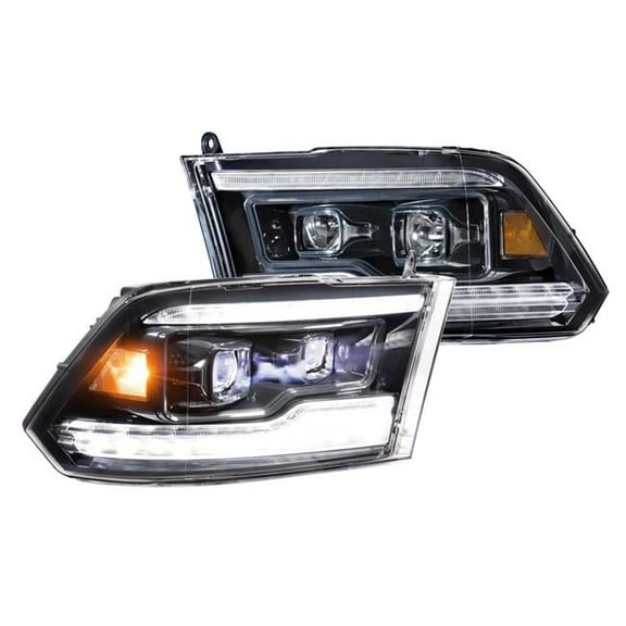 LED Projector Headlights for 2011-2018 Ram 1500, 2009-2018 Ram 2500-3500 XB