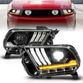 thumbnail image 1 of LED Projector Headlights with Sequential Light Tube for 2010-14 Ford Mustang, 1 of 1