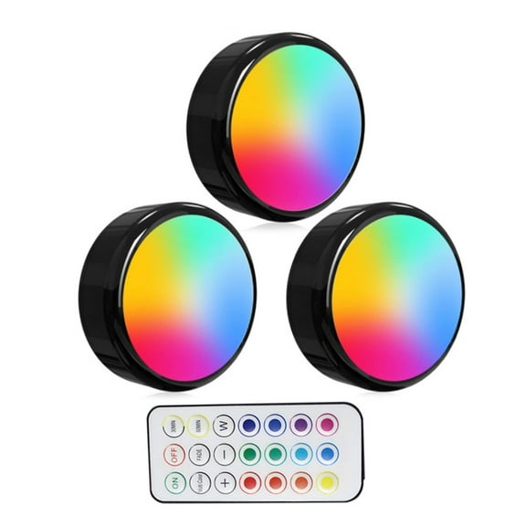 LED Puck Lights Dimmable Kitchen Closet Cabinet Light Touches Sensor Decorative Night Lamp Under Cabinet Light Enduring