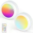 thumbnail image 1 of LED Puck Lights with Remote Control, Under Cabinet Lighting Wireless,  Kitchen,Stairs, 1 of 9