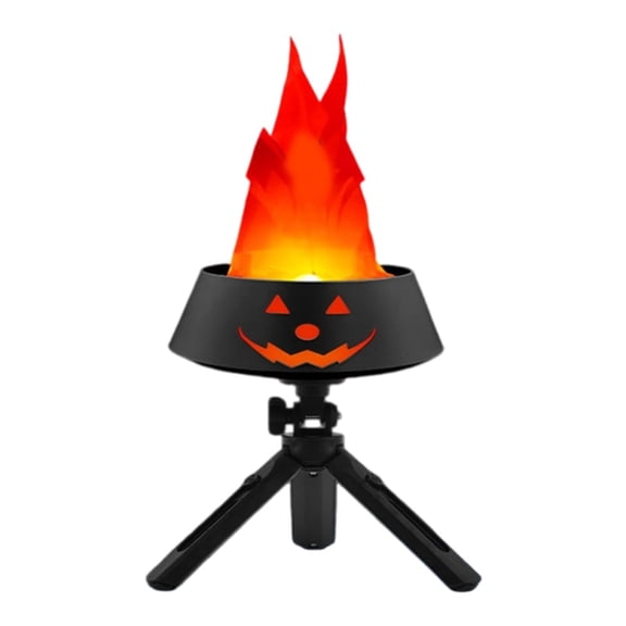 LED Pumpkin Light Realistic Flickering Flame LED Lamp Desktop Ornaments