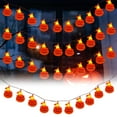 thumbnail image 1 of LED Pumpkin String Halloween Bar Decorated With Decorative Lights Halloween Atmosphere Solar Lights Outdoor Christmas Warm Christmas Lights Wire 100 Solar Outdoor Rope Light 8 Feet Battery Operated, 1 of 6