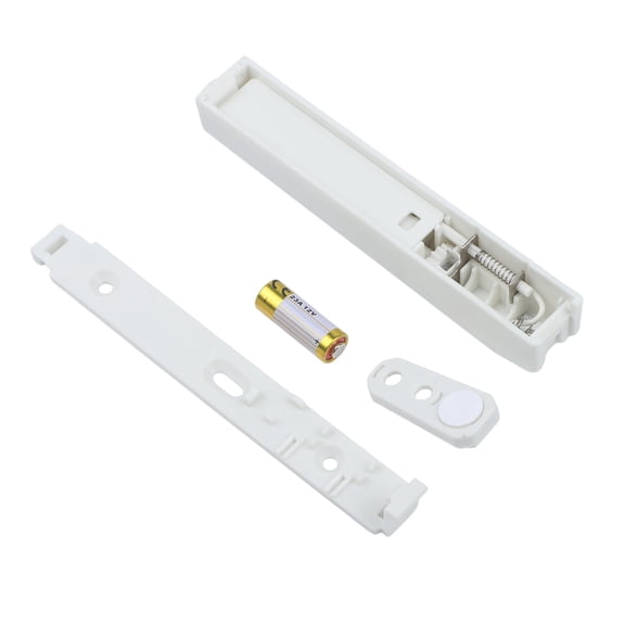 LED Push To Open Cabinet Door Latch With Self Locking Mechanism, Touch Light Up Drawer Catch For Handleless Kitchen Cupboards, Adjustable Rebounder Lock In White Or gray(White With Light)