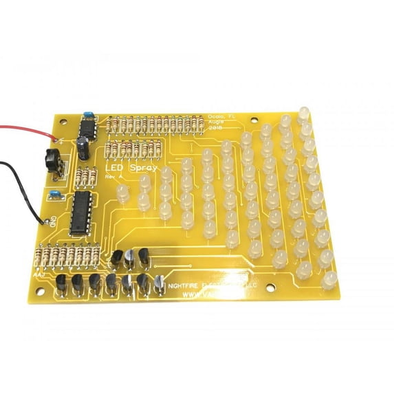 LED Pyramid Kit - 3mm, Clear ORANGE Kit