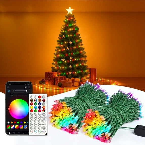 LED RGB Christmas String Lights with Remote