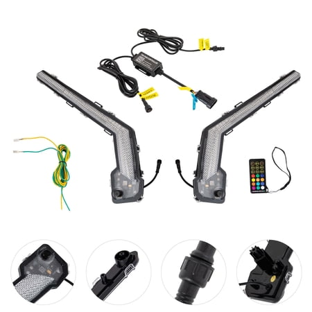 LED RGB Signal Light for 2017-2023 Can Am Maverick X3 Front Turn Signal Light