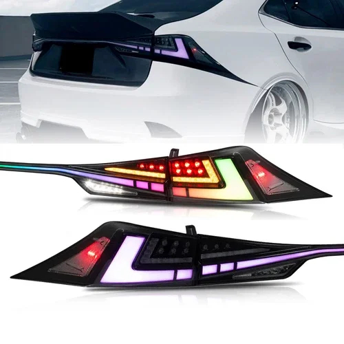 LED RGB Tail Lights for Lexus IS250 IS200t IS350 IS300 ISF 2014-2020 Rear Lamps