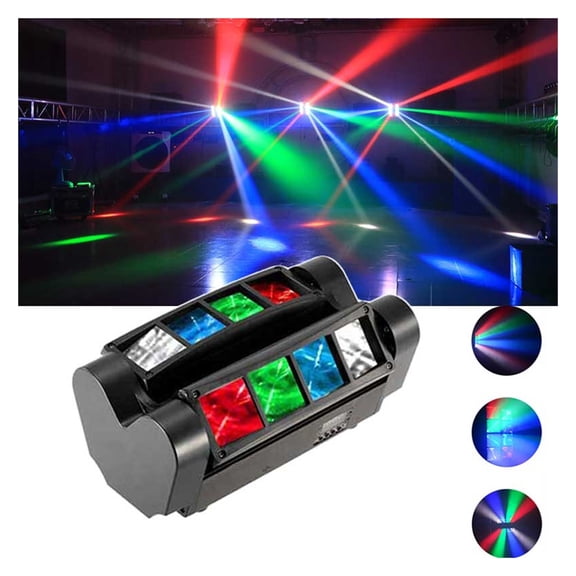 LED RGBW Light Moving Head Beam DJ Stage Lighting Effect Controller Disco Show For Nightclub Bar Party KTV Birthday