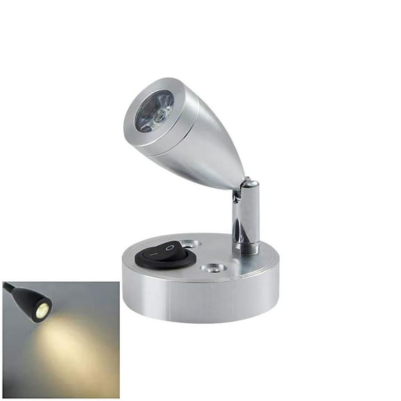 LED RV Reading Light,2 W Spotlight with USB Port,5 V 2 A Interior Lamp