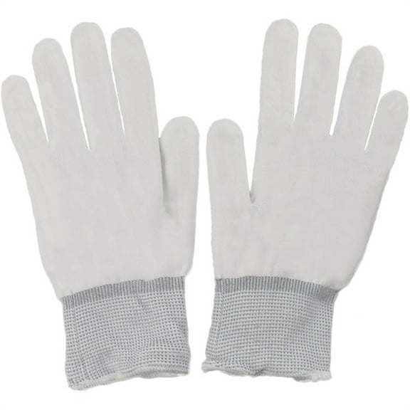 LED Rave Glove, 7 Colors Light Show Light up Finger Gloves for Gloving, Lighting Flashing Mittens for adults (White)