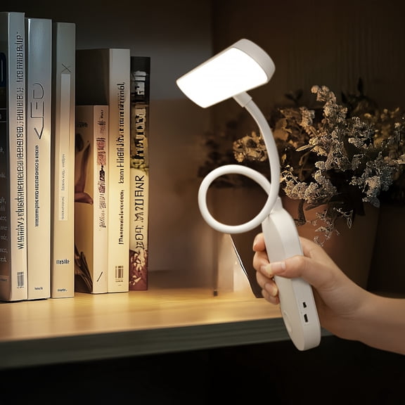 LED Reading Light, 12.2-inch Cordless Desk Lamp, USB Rechargeable Book Light, Touch-Adjustable 3 Color Temperatures, Brightness & Angle Desk Lamp for Makeup, Reading, And Office Work.