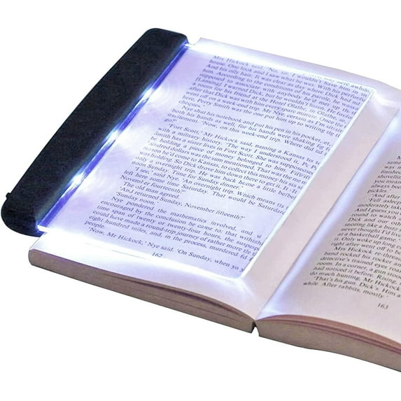 LED Reading Light, Flat Reading Light Acrylic Bookmark LED Reading Light, Portable LED Panel Book Light, Student Eye Protection Light for Night Reading