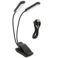 LED Reading Light USB Rechargeable Eye Protection 360° Gooseneck Clip
