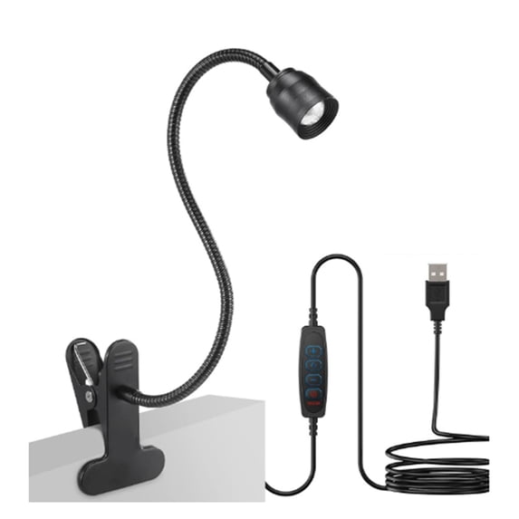 LED Reading Lights USB Three Color Dimming Clamp Book Light Flexible Gooseneck Read Night Light Studing Reading Lamp