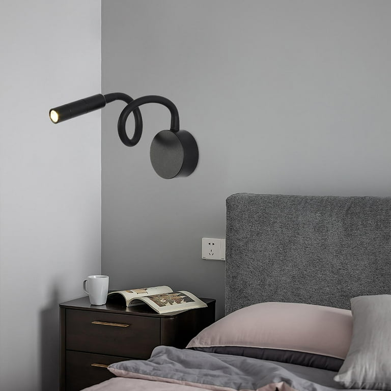 LED Reading Lights,Wall Mount Lamp with Flexible Gooseneck