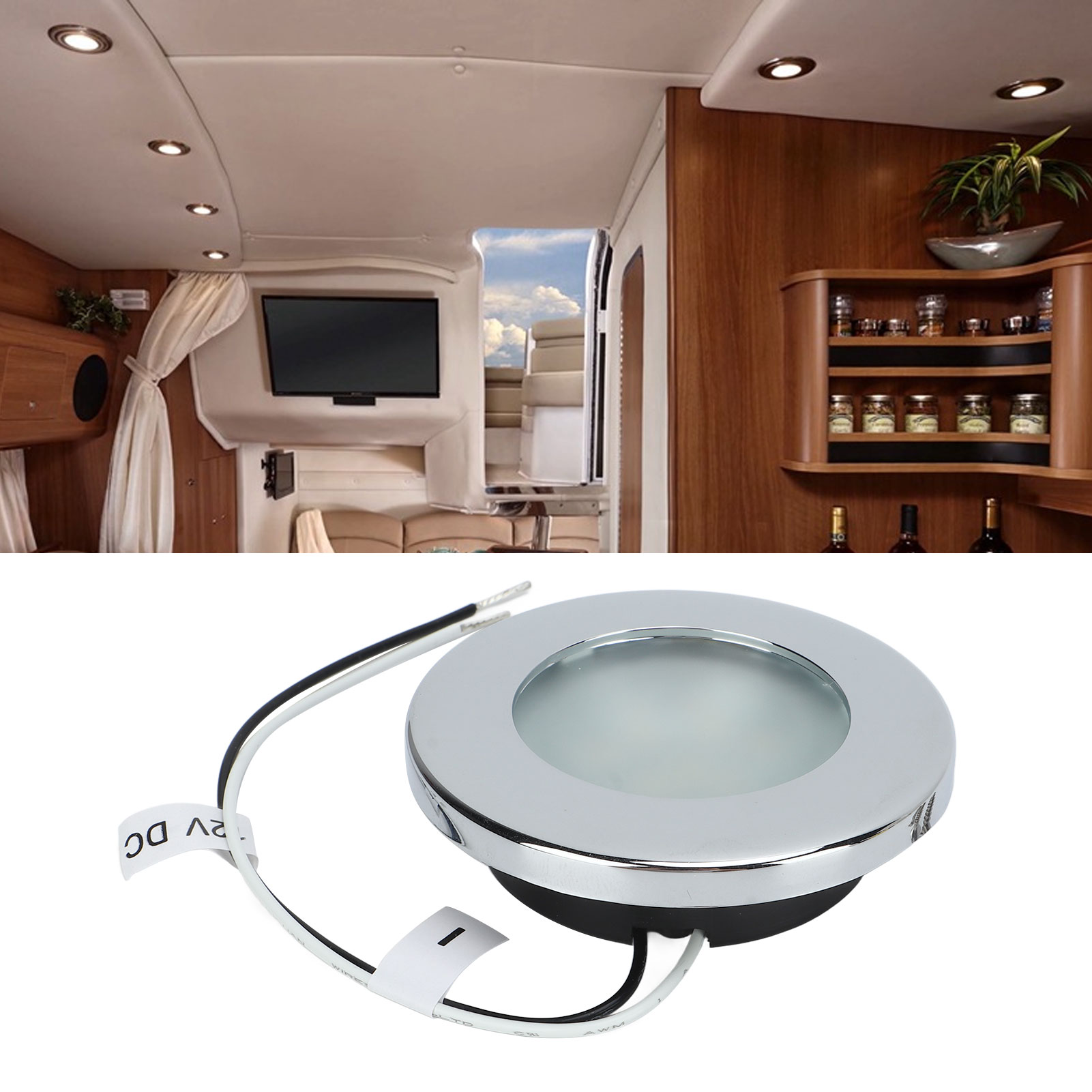 LED Recessed Ceiling Light , LED RV Puck Light, 2.9in RV Recessed