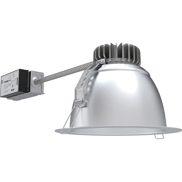 8'' Silver Aluminum Dimmable LED Retrofit Recessed Light