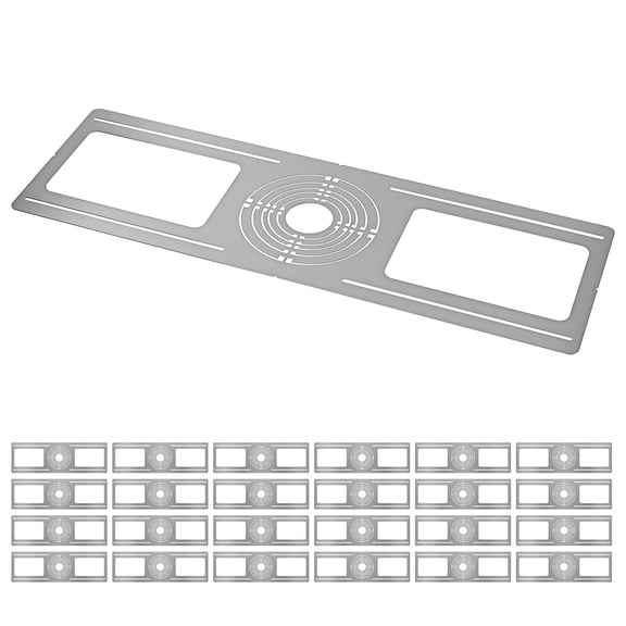 LED Recessed Lighting Mounting Plate Symmetric 2-3-4-5-6" 24 Pack