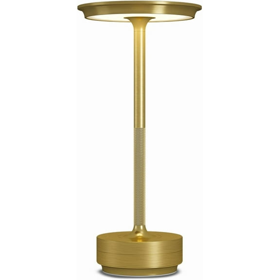 LED Rechargeable Cordless Table Lamp, Battery Operated Stepless Dimming Modern Portable Outdoor Table Light for Dining Restaurant Patio