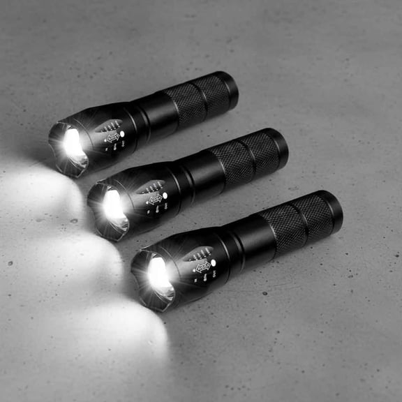 LED Rechargeable Flashlight, Super Bright Small Mini Zoomable Beam, USB C Charging for Camping Hiking Outdoor Home Emergency