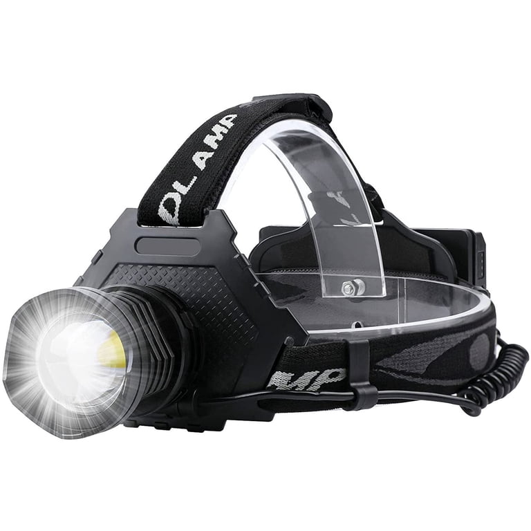 best rechargeable head flashlight 2018 OMALIGHT Headlamp with White/Red/UV/Black Light Headlight,1080 High Lumens Super Bright LED Headlamps Battery Powered,16 Modes Waterproof Lamp for Hardhat Hunting Pet Urine Detection : Sports & Outdoors Still afraid to boldly move forward because of the darkness ahead TOPRATED High Power LED Headlamp