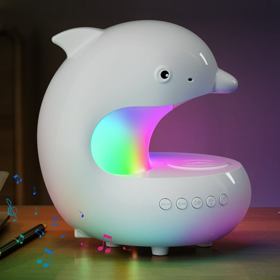 LED Rechargeable Night Light With Music Player USB Charging Design Adjustable Color Temperature Timer Function For Bedroom Ambient Lighting