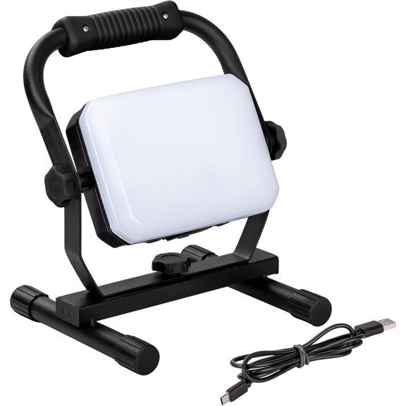 LED Rechargeable Work Light, 3000LM Portable Flood Light with 3 Lighting Modes & 360?Rotatable, IP54 Worklight for Camping, Fishing, Repair, Hiking,Garage,Job Site Lighting