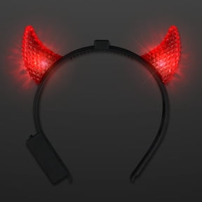 LED Red Devil Horns, Facetted Multi-Function