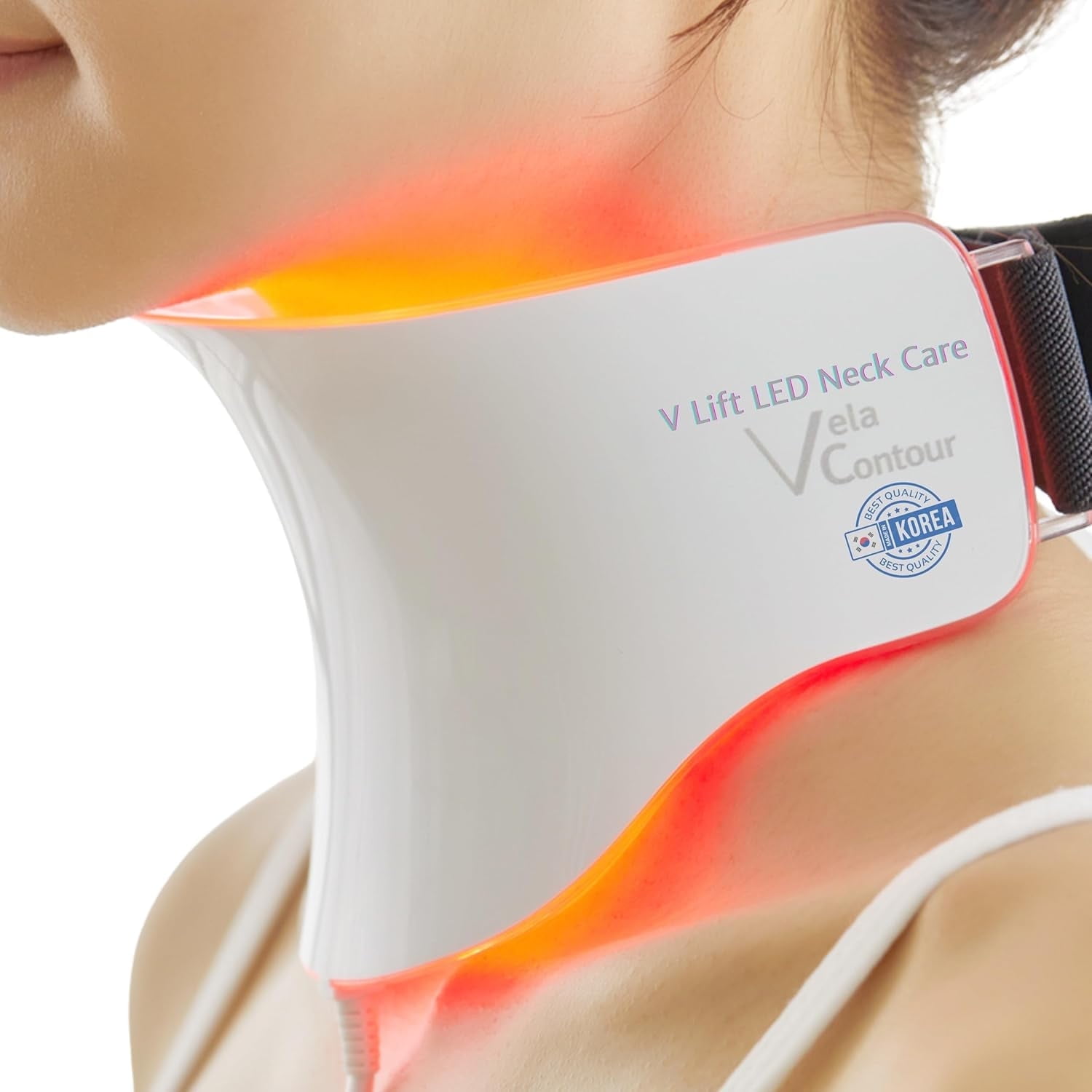 ANACIS LED Red Light Therapy Neck Mask, for Glowing Skin Anti-Wrinkle Anti-Aging Smoother Firmer Neck Skin Care at Home