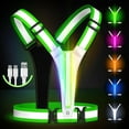 thumbnail image 1 of LED Reflective Running Vest Gear,Light Up Vest Runners Night Walking USB Rechargeable,Up to 11hrs Light with Adjustable Waist/Shoulder for Women Men Kids, 1 of 14