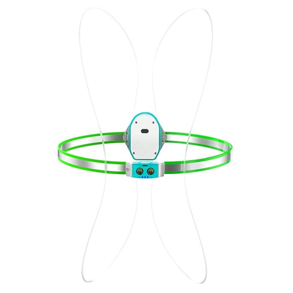 LED Reflective Running Vest Lights for Runners, Running Lights with Front Light, Safety USB Rechargeable Reflective Night Lights For Men/Women Running Walking Cycling, Three Light Modes with 7 Colors