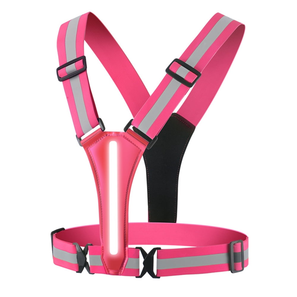 LED Reflective Vest Safety Gear, Light Up Vest for Night Walking Cycling, High Visibility