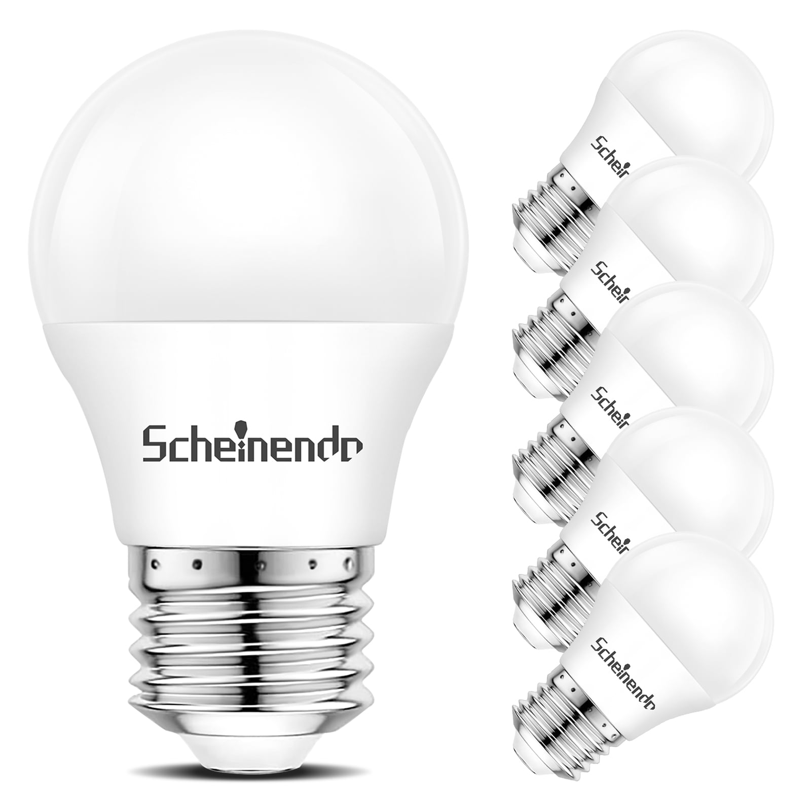 LED Refrigerator Light Bulb (6 Pack), 40W Equivalent, 120V A15 Fridge