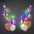 thumbnail image 1 of LED Reindeer Antler Hair Clips, Glowing Hair Bands for Christmas, Christmas Headdress with Lights, Holiday Party Accessories, Festive Christmas Hair Decorations Christmas Decorations, 1 of 1