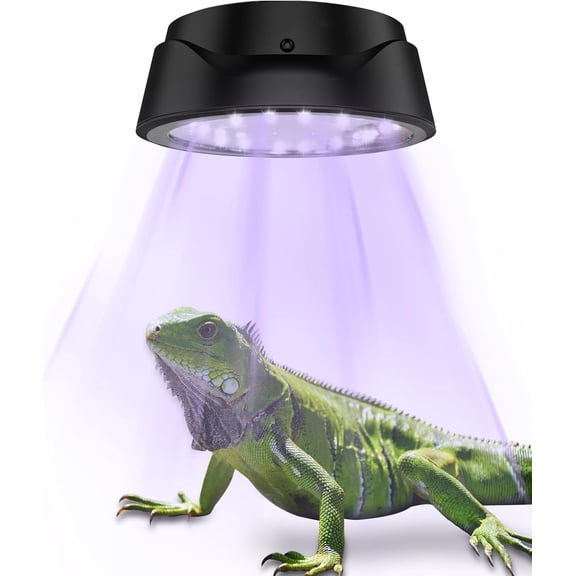 LED Reptiles Light with Remote, UVA UVB FR Lamp for Rainforest & Desert Reptiles, Timer Switch, Dimmable, for Bearded Dragon, Turtle, Frog, Snake, Plant